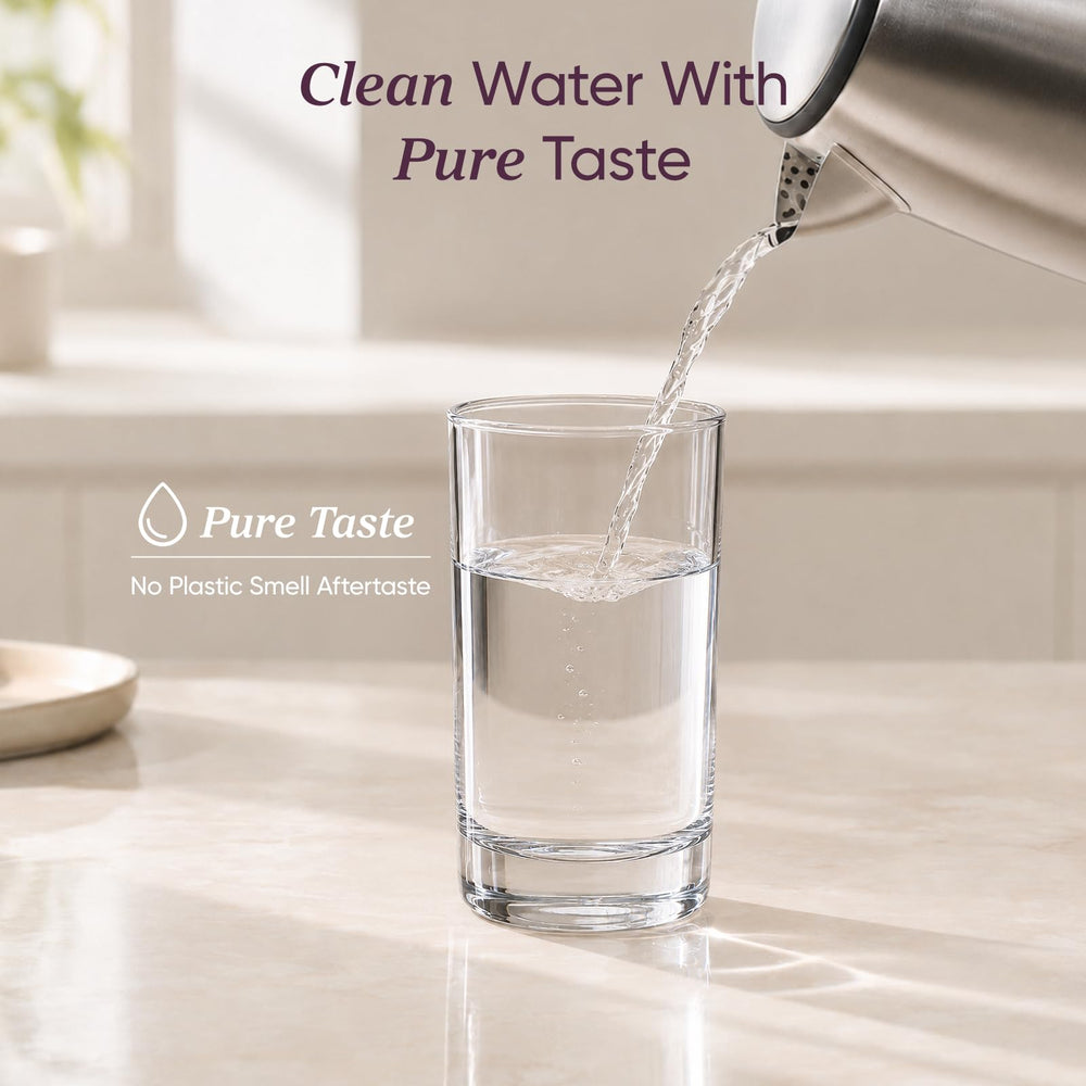 Cosori kettle on its detachable base demonstrating cordless pour convenience