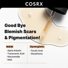 COSRX pipette dispensing a serum drop highlighting precise application