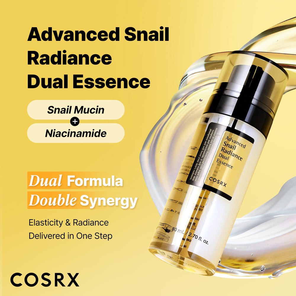 COSRX close-up of dual-pump mechanism for precise two-texture dispensing