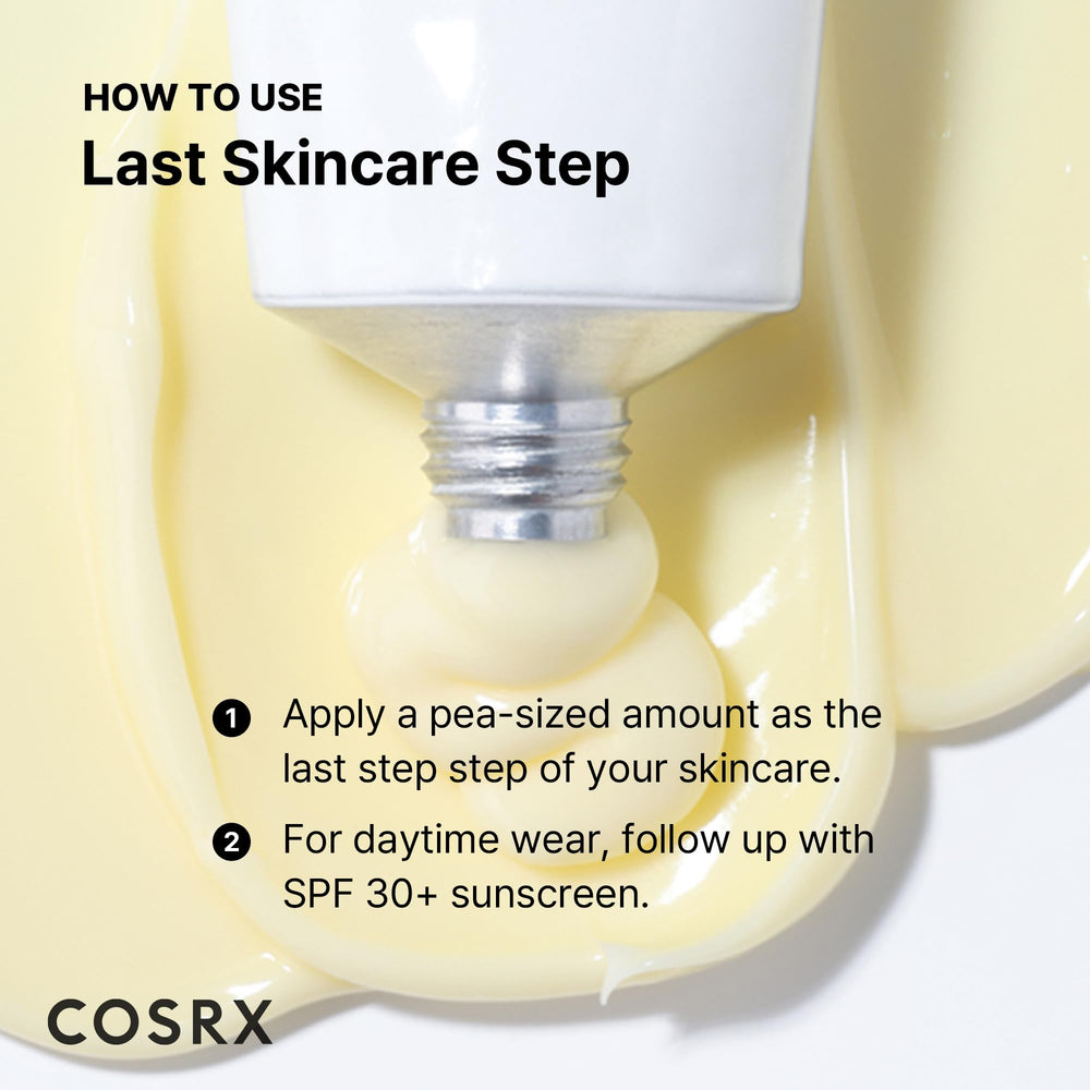 COSRX applying cream to neck area for improved skin softness and comfort
