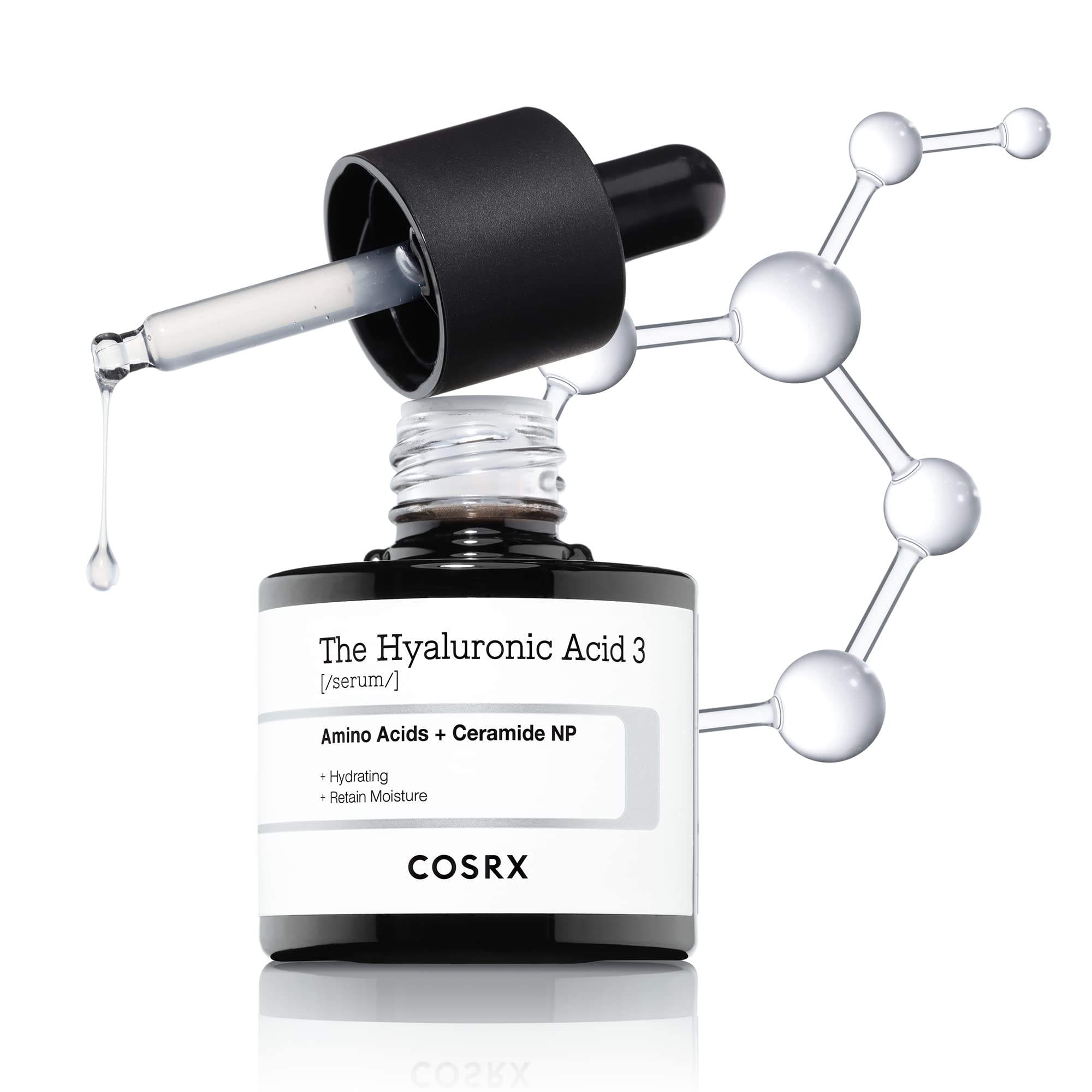 COSRX front packaging showing the 20ml serum bottle and branding for clear identification and trust