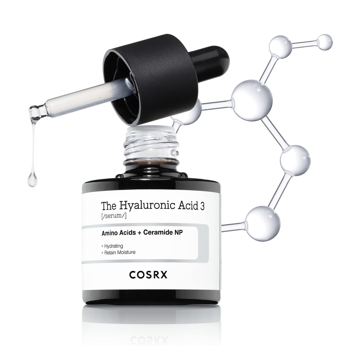 COSRX front packaging showing the 20ml serum bottle and branding for clear identification and trust