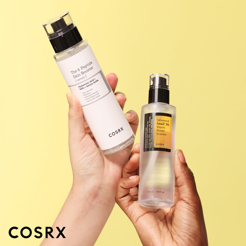 COSRX application on skin patch demonstrating smooth absorption benefit
