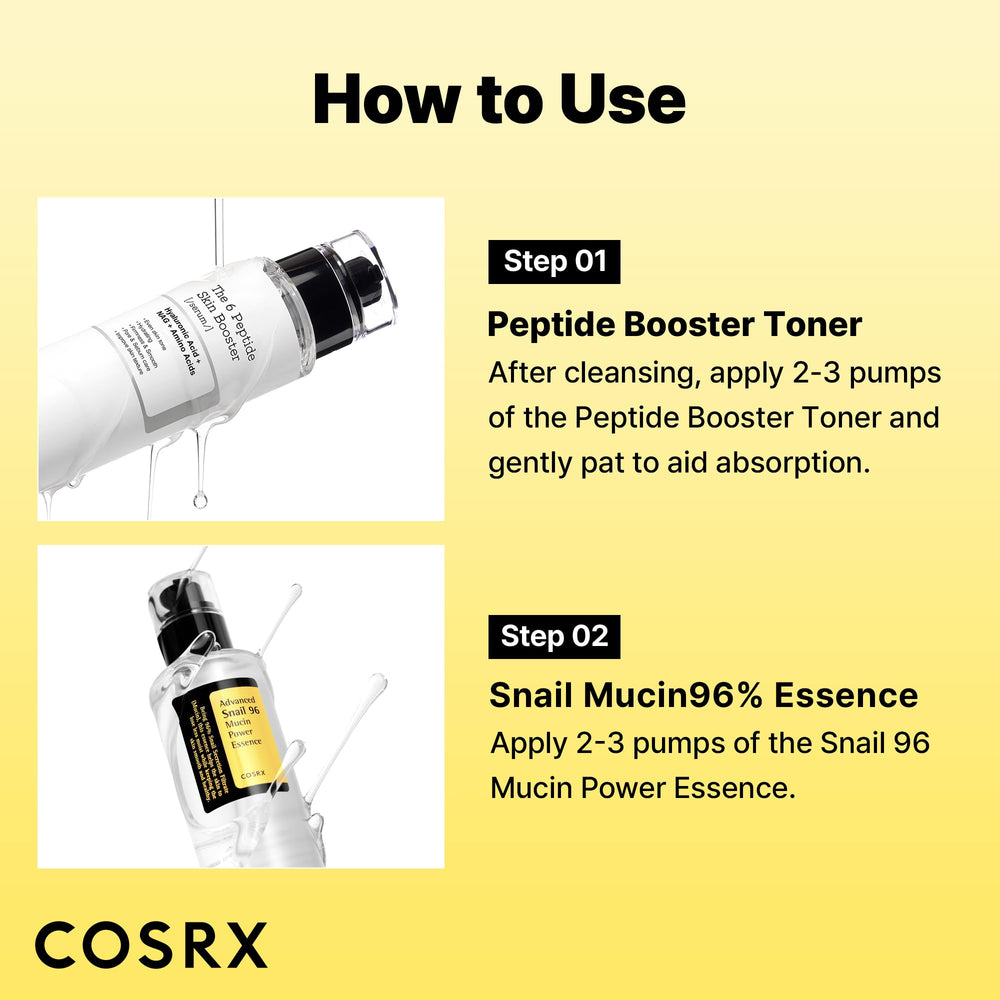 COSRX bottles held in hand for scale showing travel-friendly size benefit