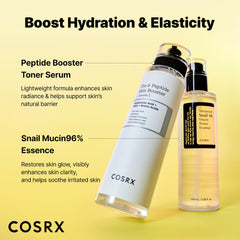 COSRX ingredient label close-up showing snail filtrate concentration benefit