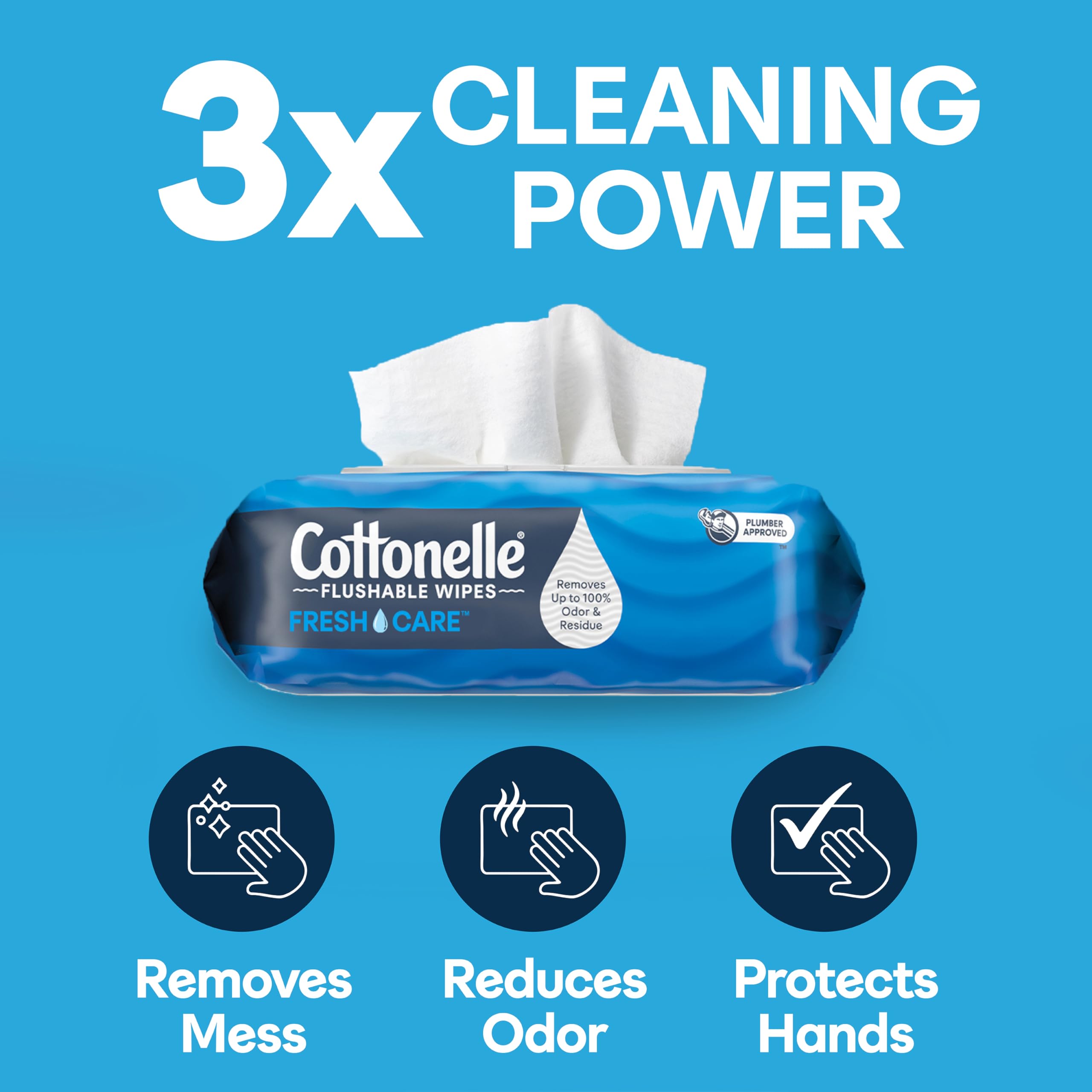 Close-up of Cottonelle pack label showing ingredient notes and gentleness