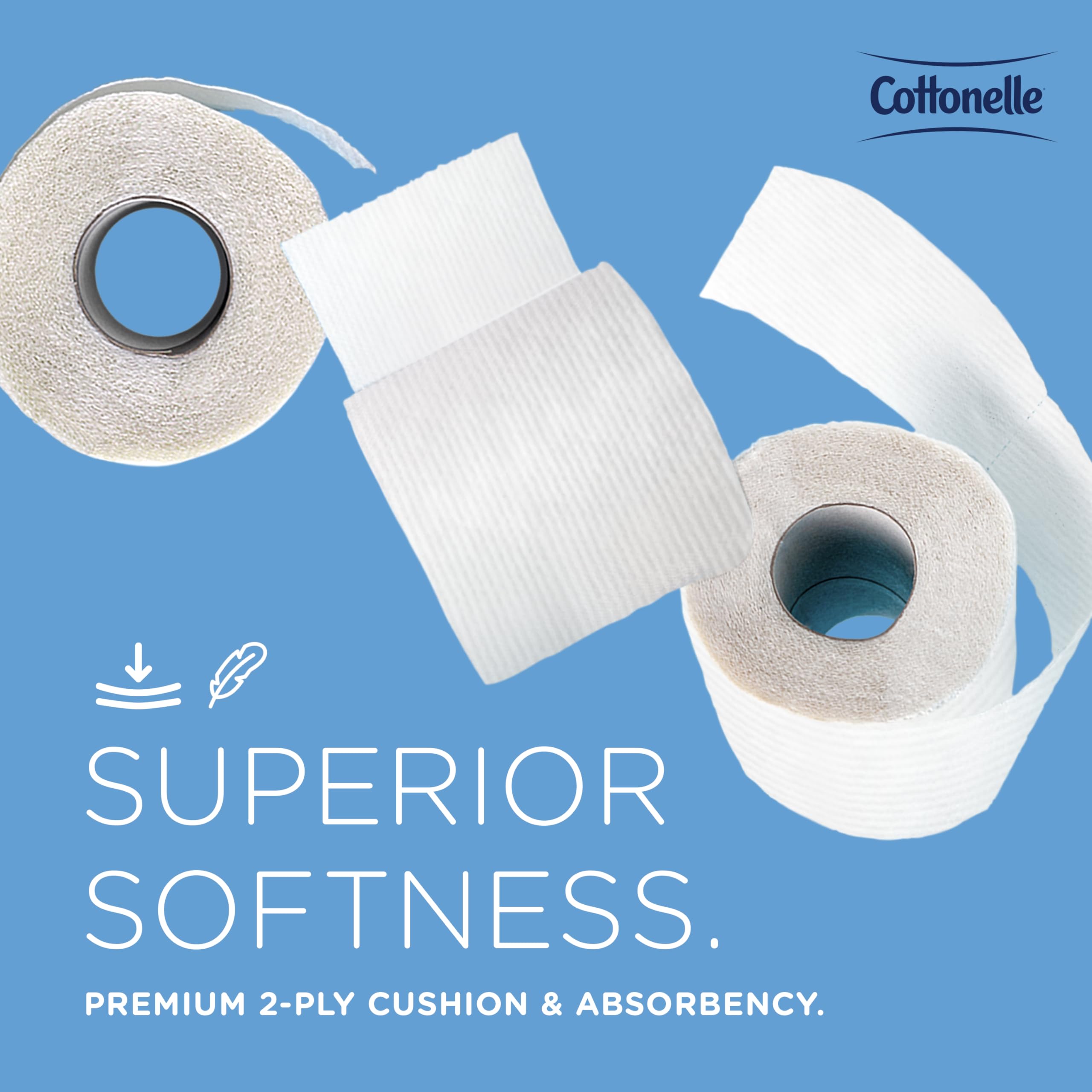 Cottonelle Professional stacked cases in storage for efficient supply management