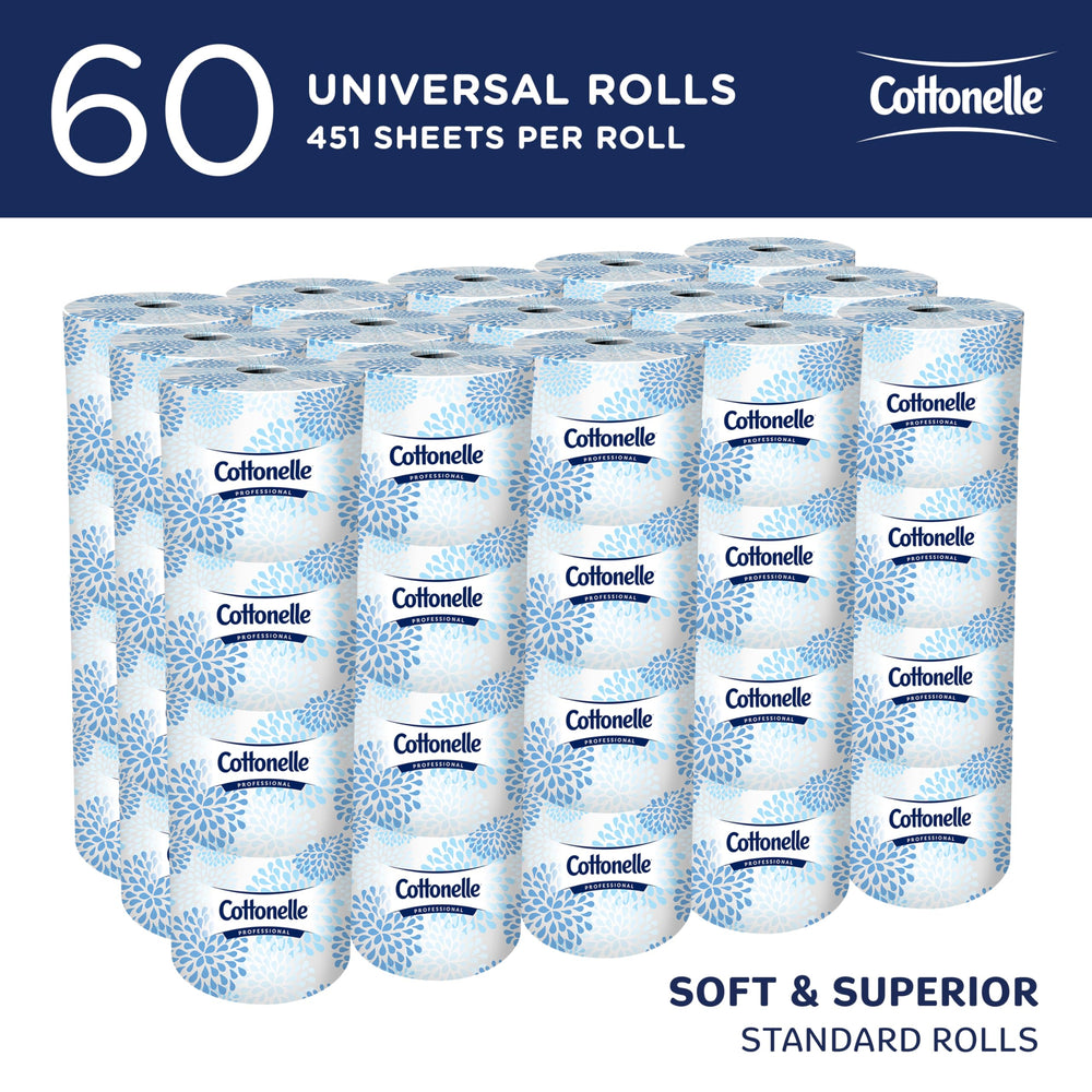 Cottonelle Professional individually wrapped roll protecting hygiene and storage readiness