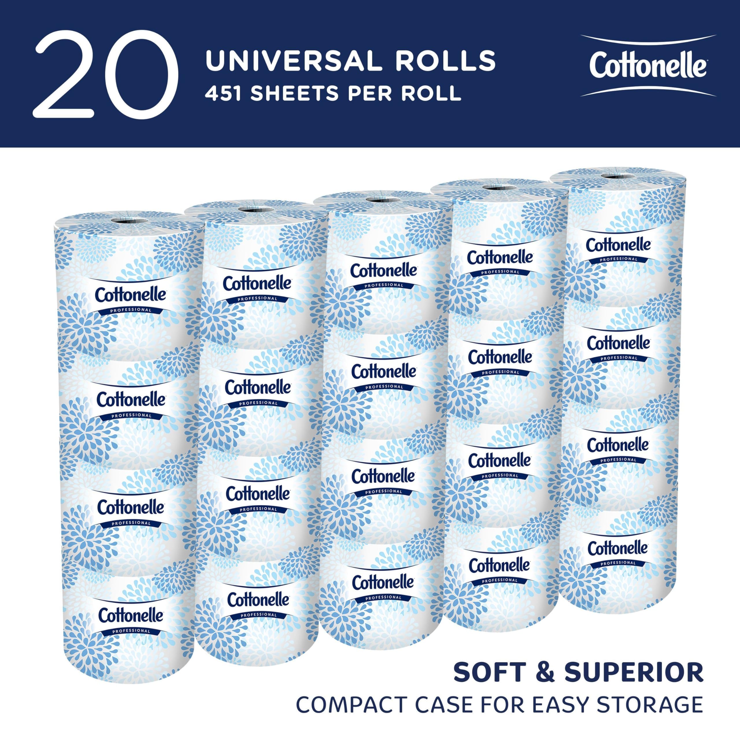 Cottonelle Professional individually wrapped roll emphasizing hygienic storage and easy handling