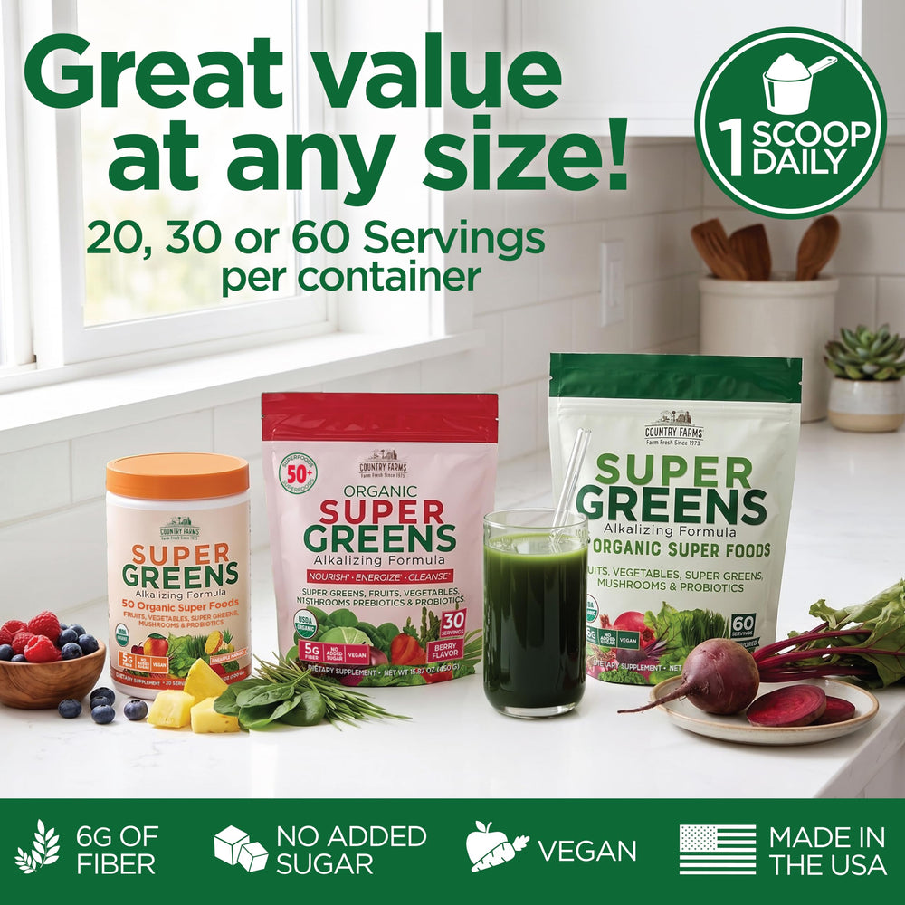 Country Farms mushroom blend close-up illustrating antioxidant-rich components