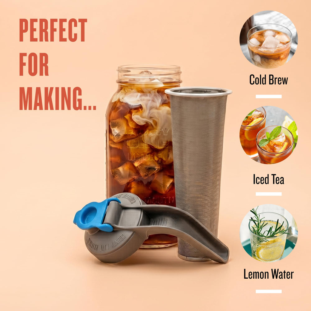 County Line Kitchen pitcher on kitchen counter conveying stylish everyday use