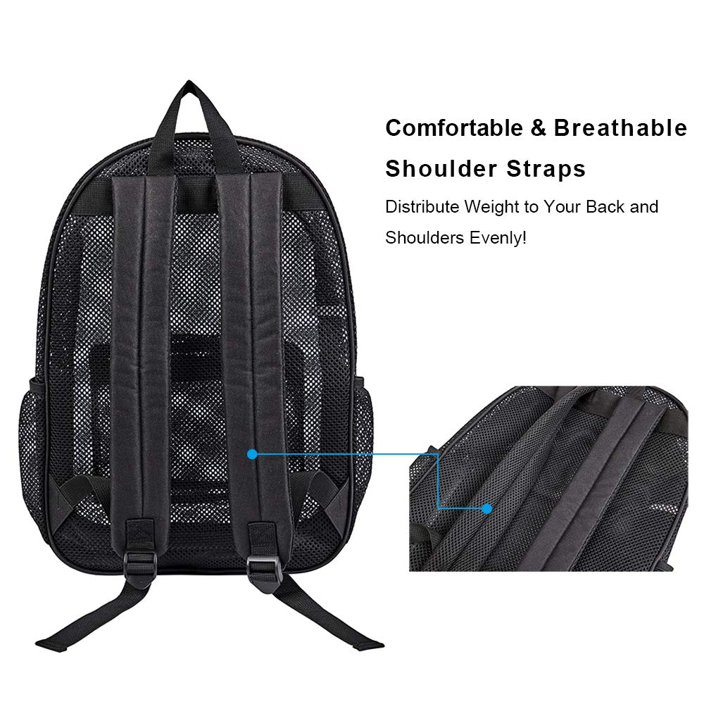 COVAX backpack in use on beach allowing sand to fall out quickly