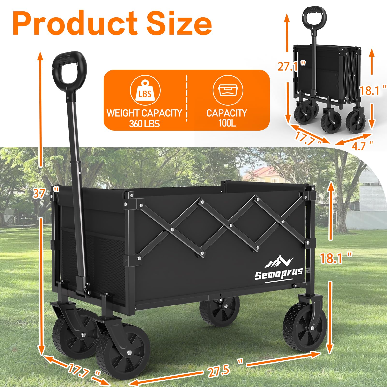 COZEER folded compact for trunk storage and space-saving benefit