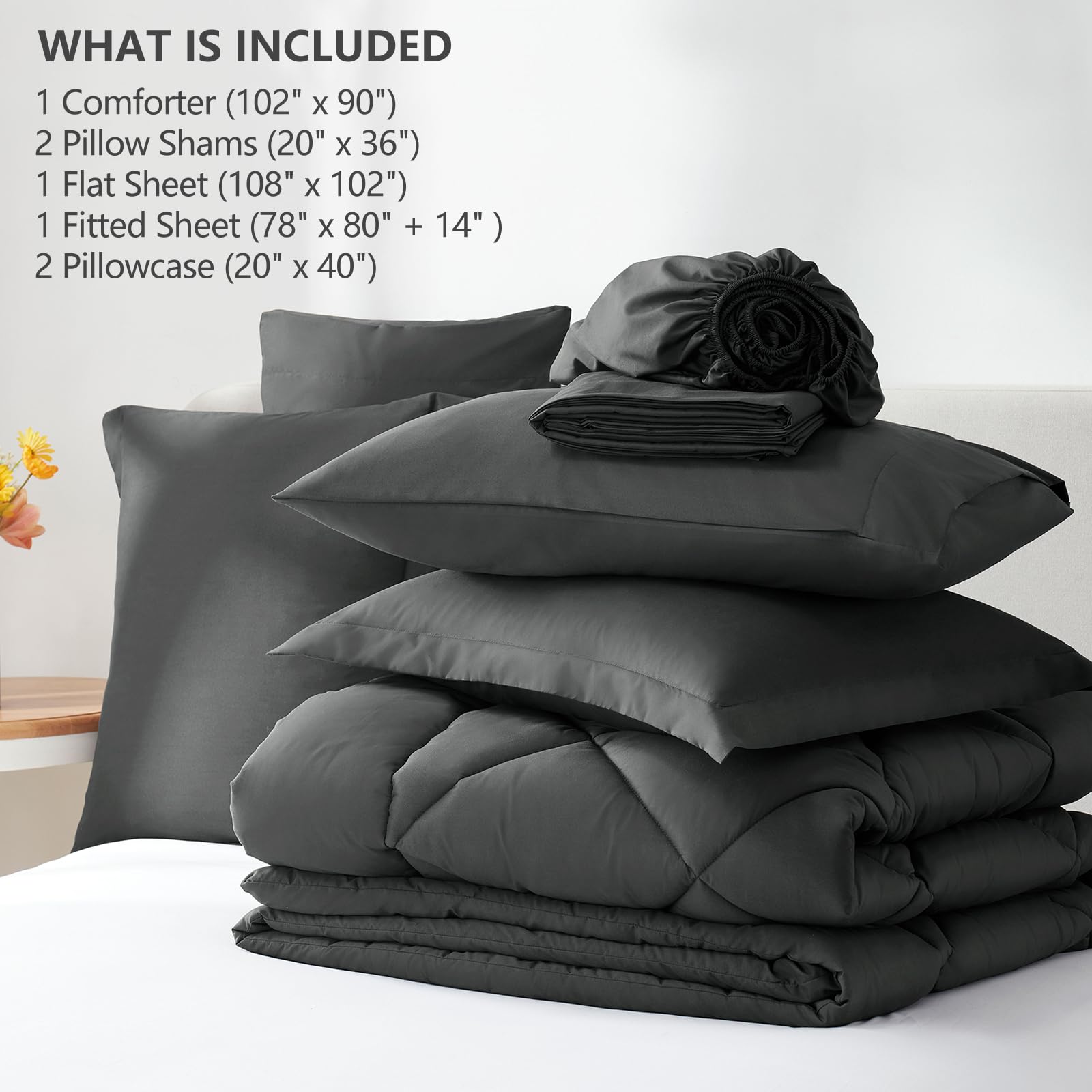CozyLux fitted sheet stretched over mattress to show 14-inch deep pocket fit
