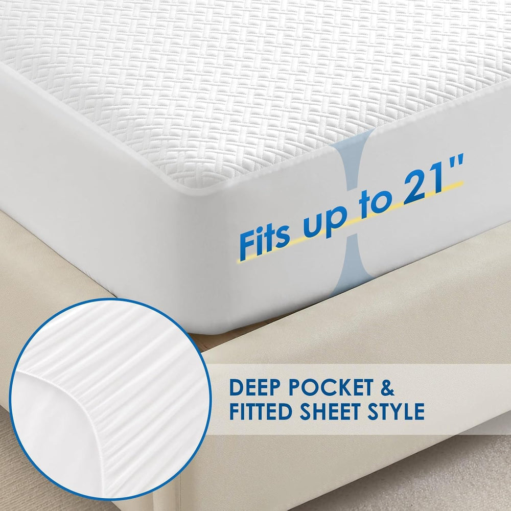 Cozymaker elastic skirt detail demonstrating 360-degree secure hold