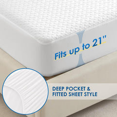 Cozymaker elastic skirt detail demonstrating 360-degree secure hold