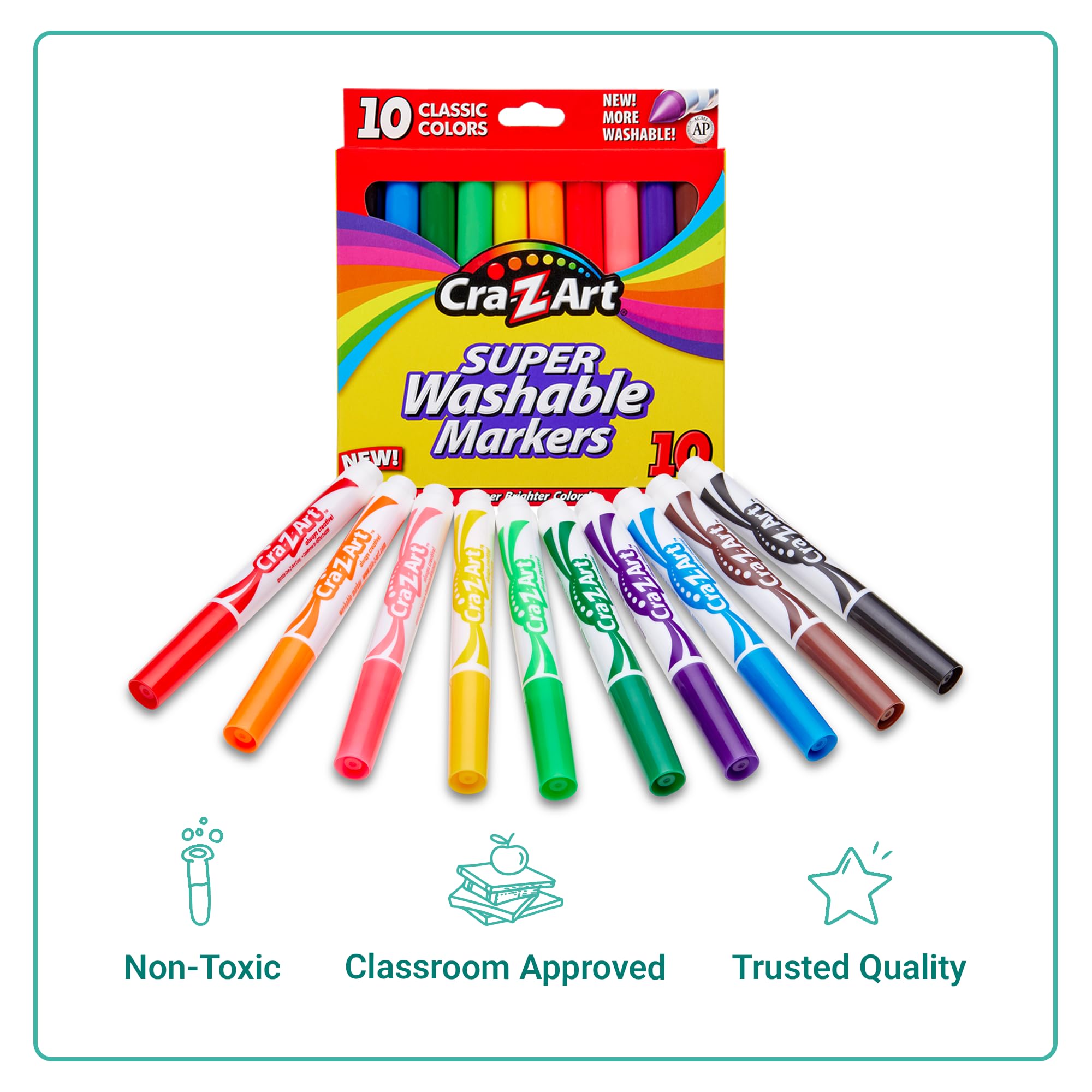 Cra-Z-Art markers in a classroom craft scene showing suitability for groups