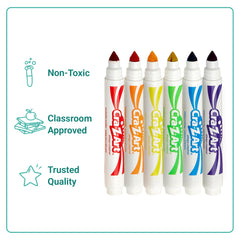 Cra-Z-Art marker caps close-up highlighting tight-fit caps that preserve ink