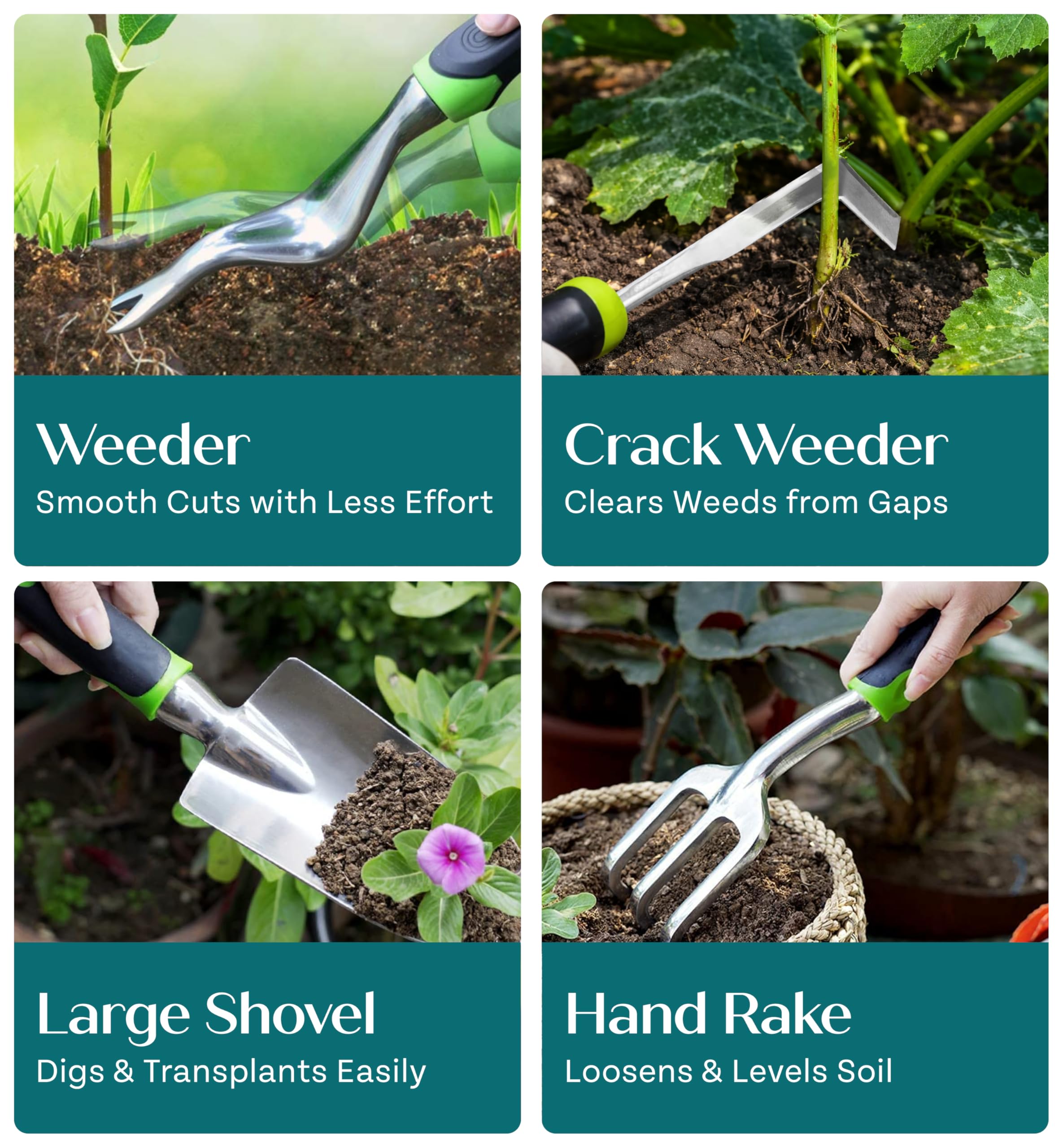 Craft911 gardener using tools in a raised bed showing practical everyday use