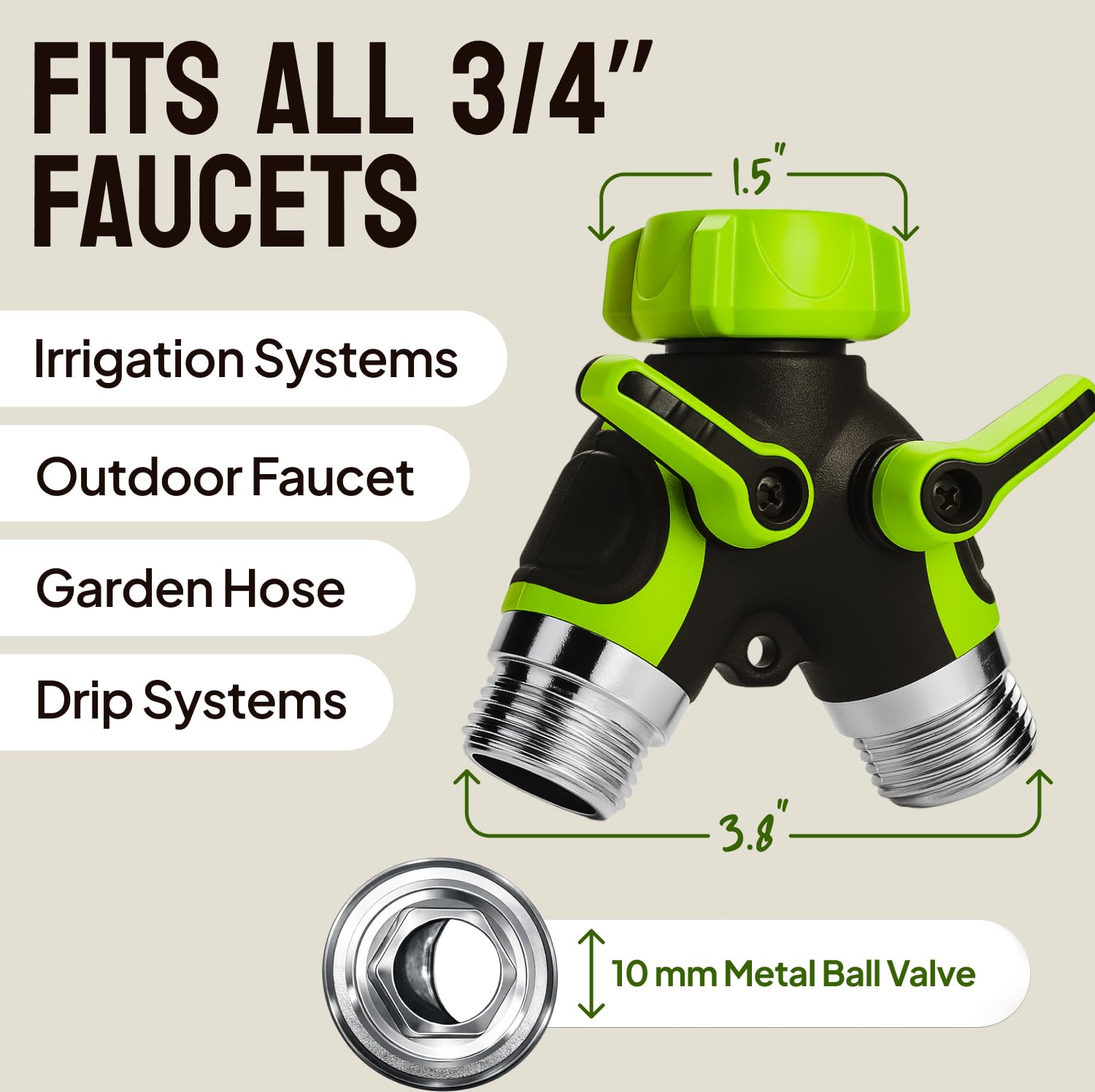 Craft911 rubber washer inset detail showing seal component for leak prevention and water savings