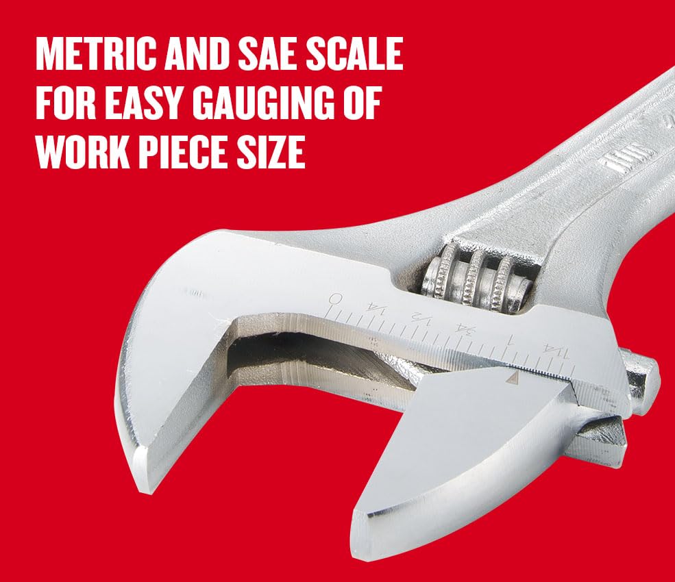 CRAFTSMAN clear metric and SAE scale markings for fast, accurate size selection