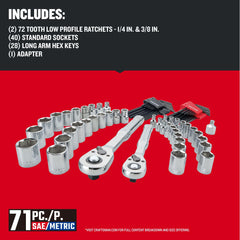 CRAFTSMAN sockets neatly arranged top view for quick size identification and selection