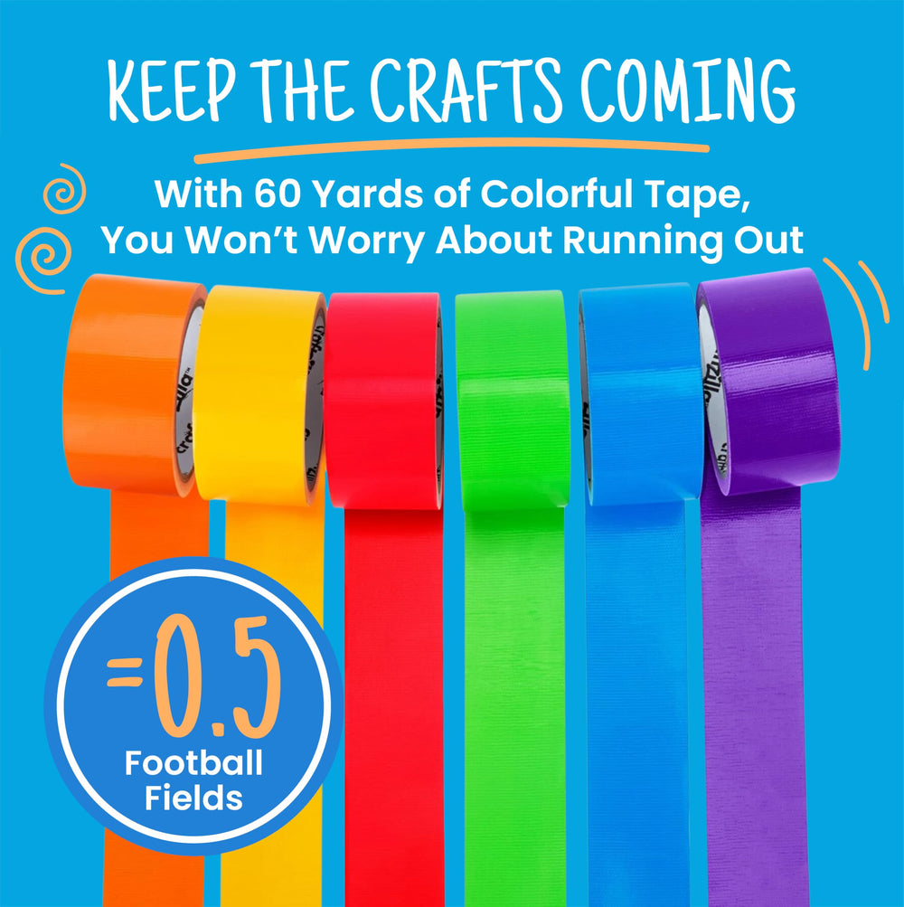 Craftzilla six rolls laid flat displaying full color swatch for creative planning