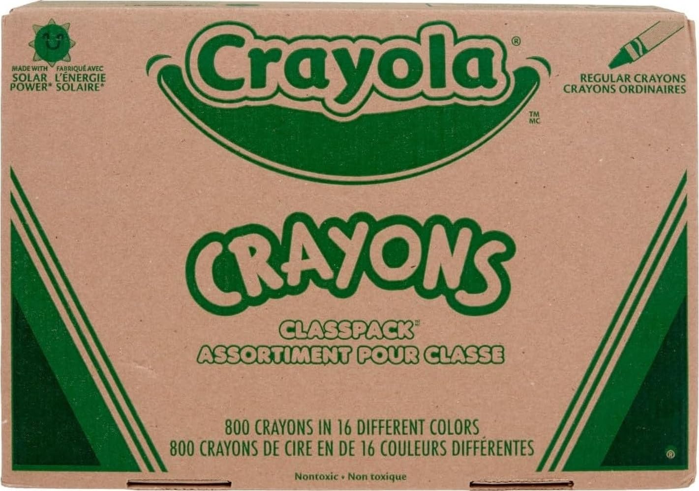 Crayola front box with organized compartments and quick classroom access