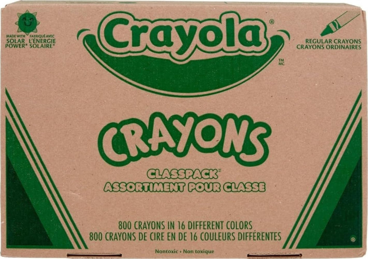 Crayola front box with organized compartments and quick classroom access