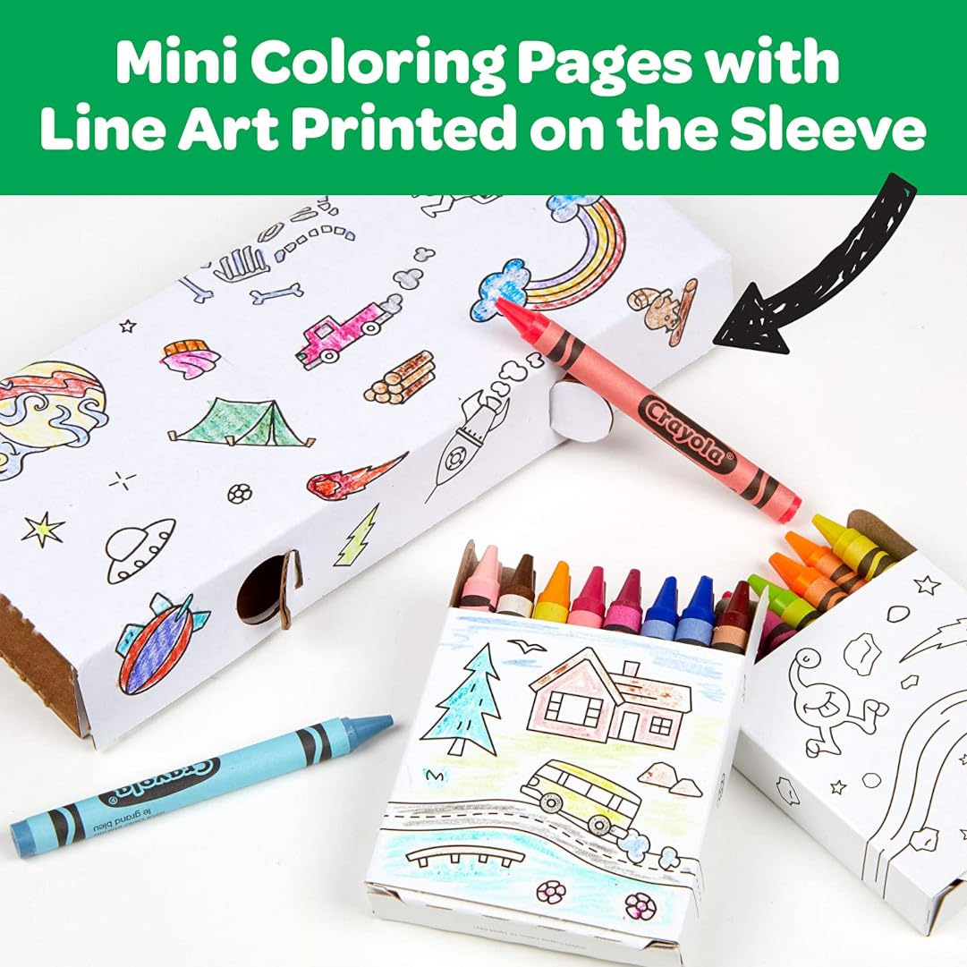 Crayola crayons in active classroom setting encouraging group creativity