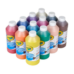 Crayola paint closeup texture showing rich pigments for bold coverage