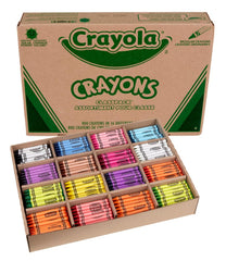 Crayola separated color compartments showing neat storage and fast distribution