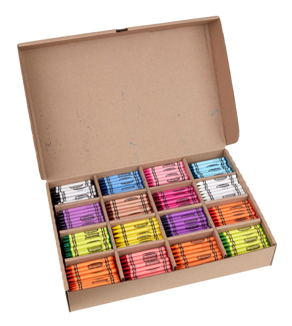 Crayola crayon wax tip close-up showing smooth texture for even coloring