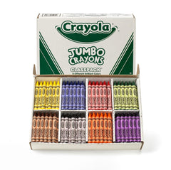 Crayola close-up of jumbo crayon wax texture showing smooth vibrant color laydown