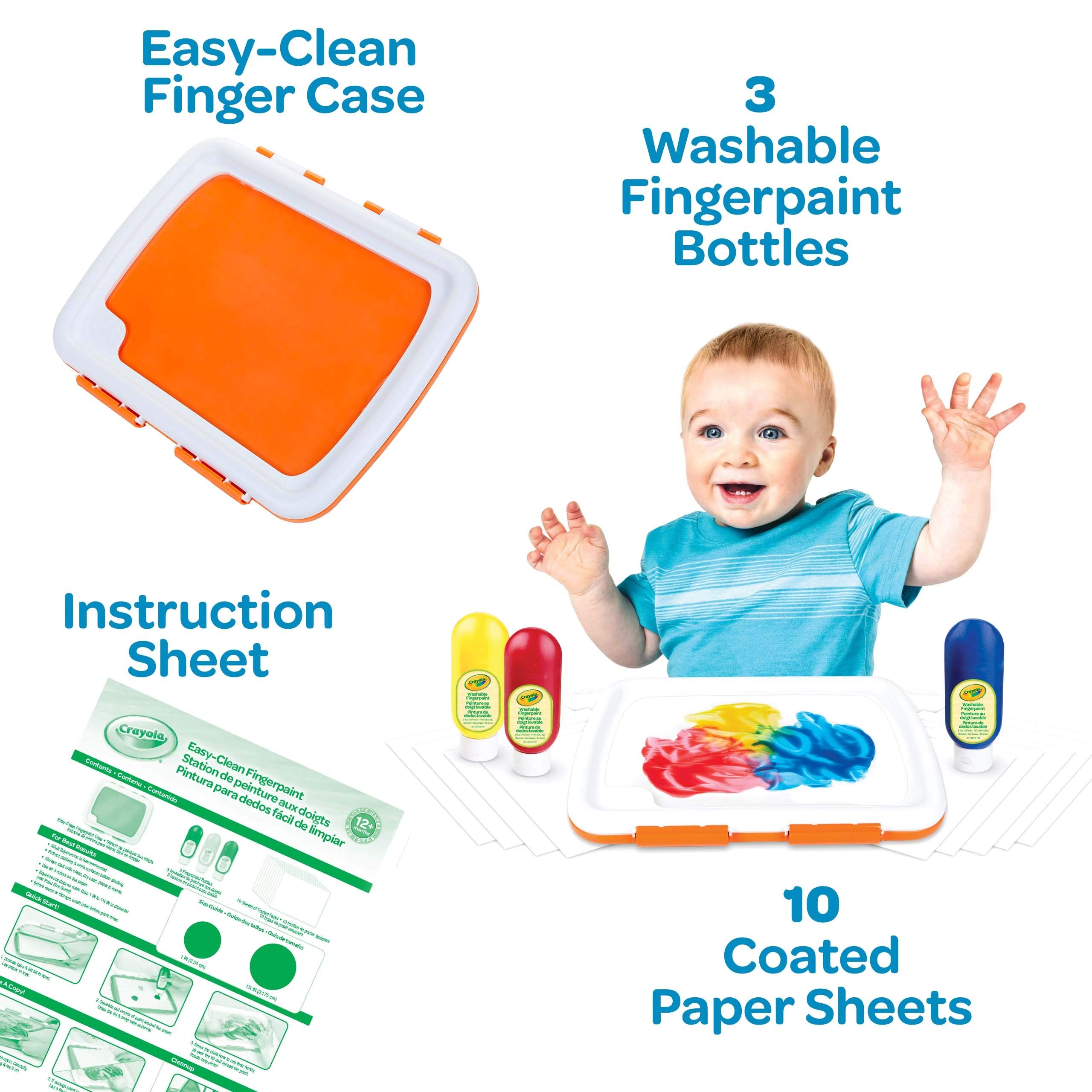 Crayola Finger Paint Unit closed detail highlighting secure lid for tidy play