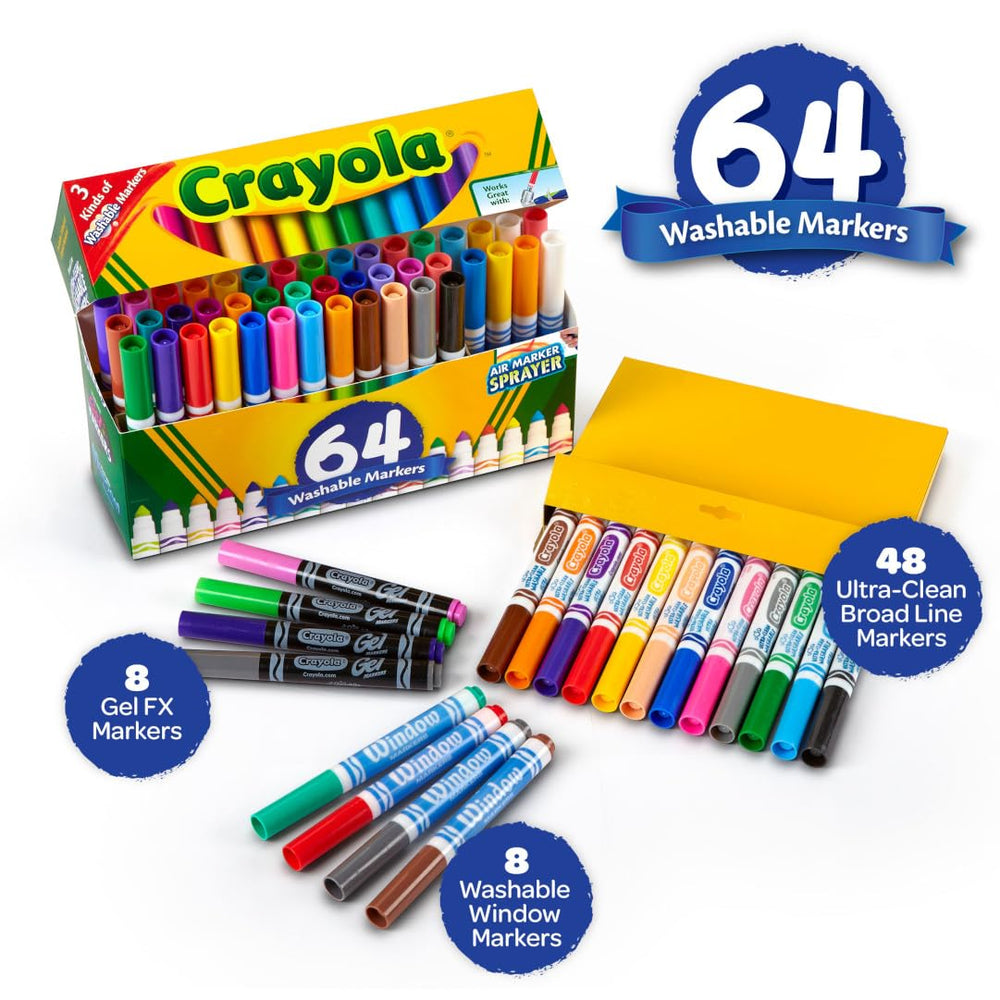 Crayola Gel FX markers on dark paper showing high-contrast effects
