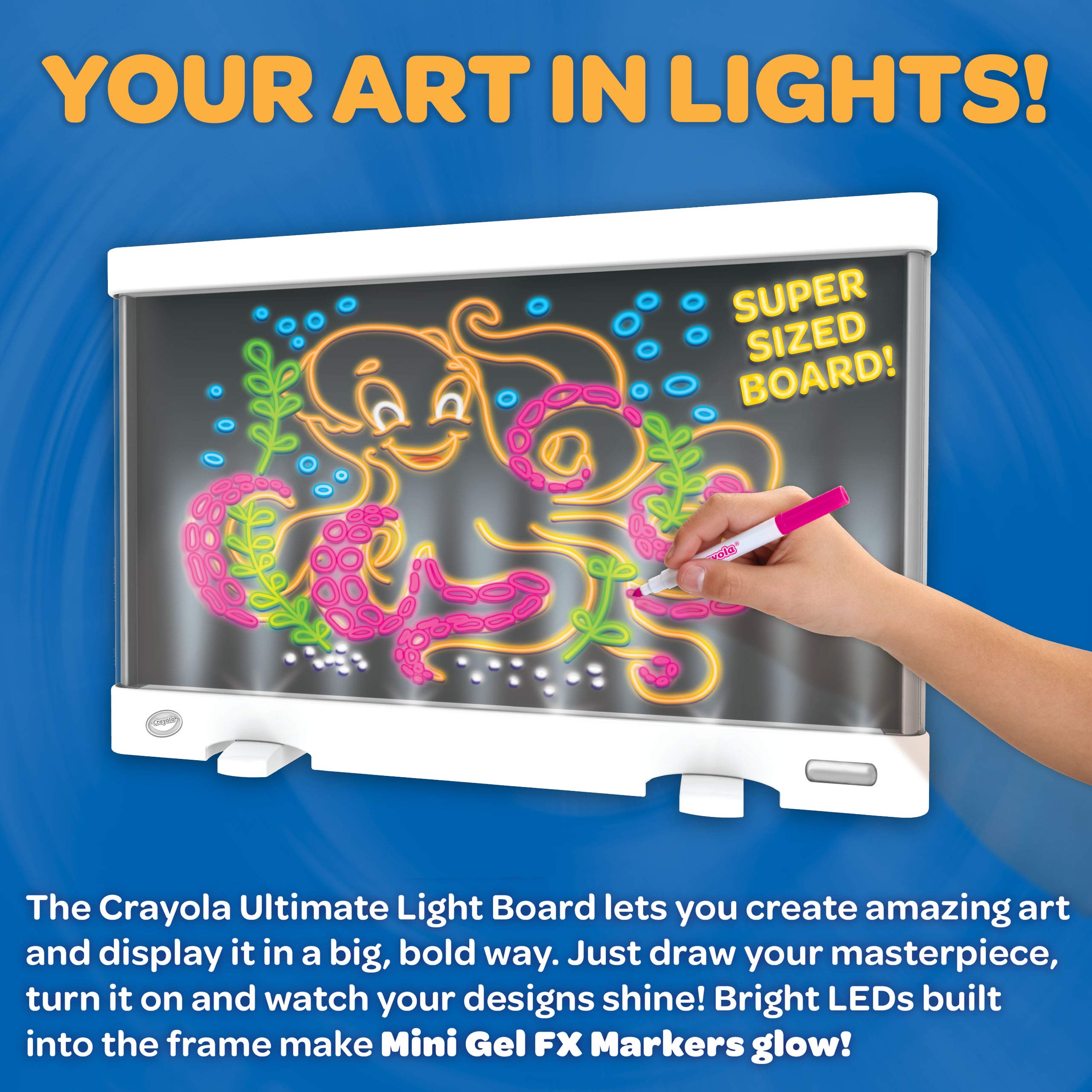 Crayola kickstand in use angled view showing comfortable drawing position for kids and stability