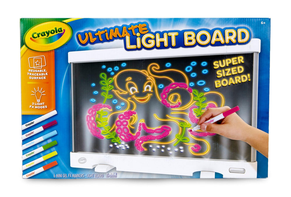 Crayola marker storage detail with six mini gel markers organized and easy access for neat setup