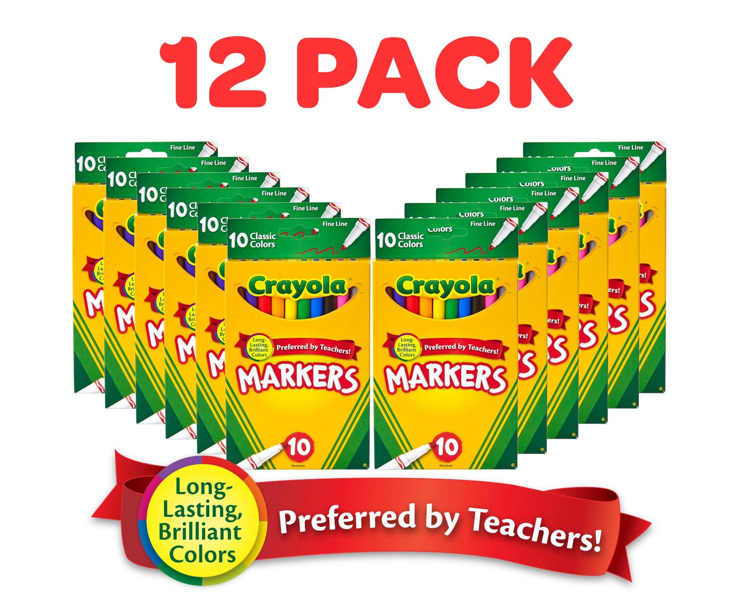 Crayola fine tip close-up highlighting precise lines for detailed work benefit