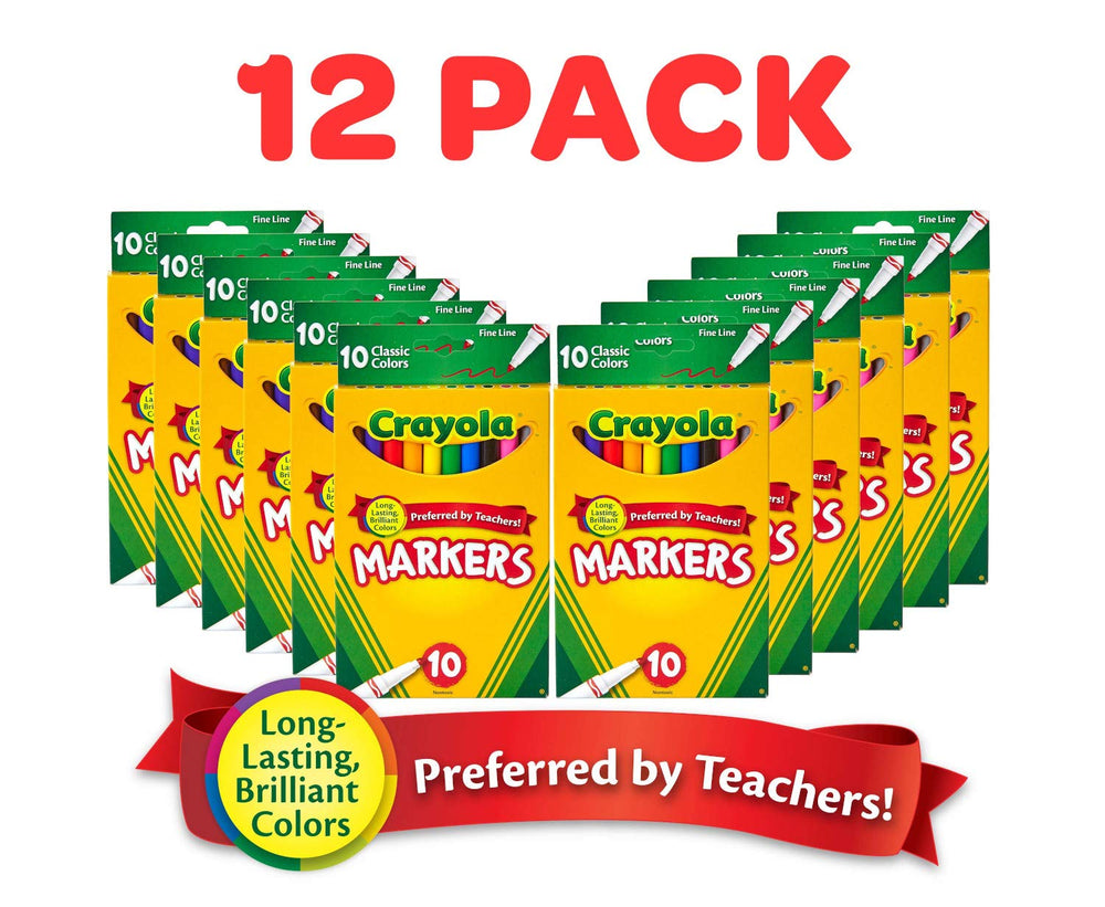 Crayola fine tip close-up highlighting precise lines for detailed work benefit