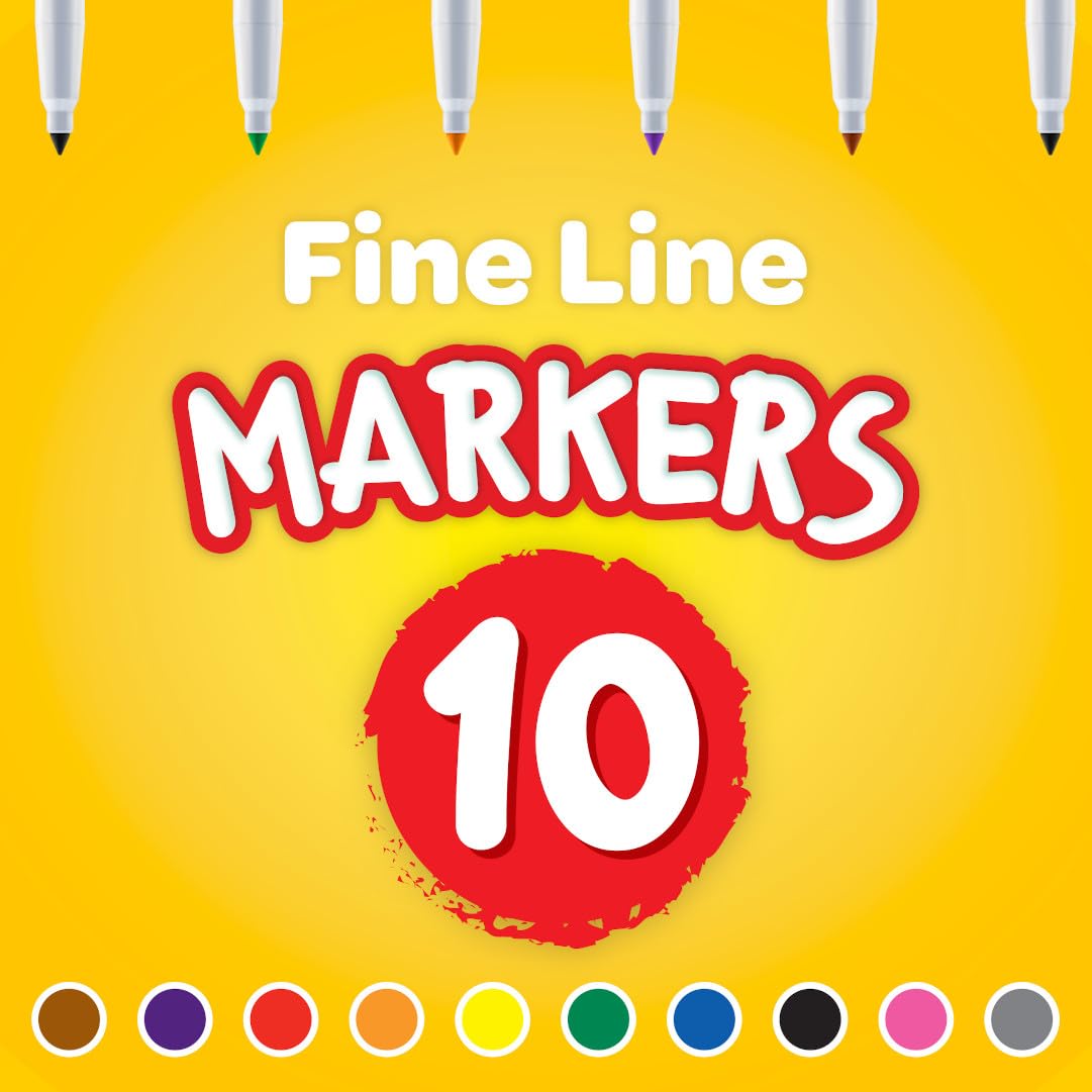 Crayola ink color spread on paper showing vibrant pigments for clear artwork