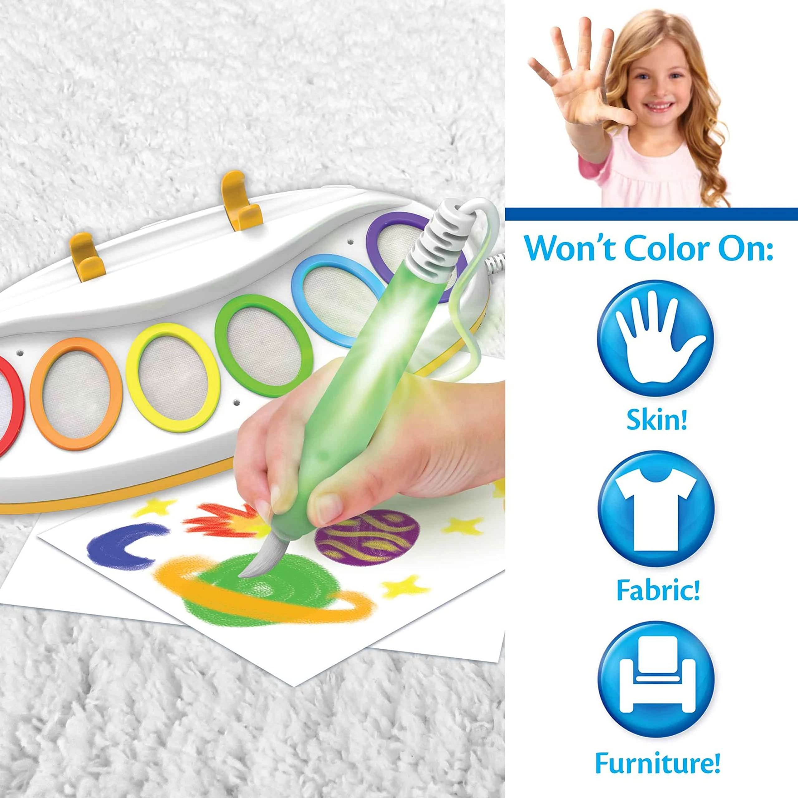 Crayola paint pads open to reveal vibrant mess-free colors for repeated use