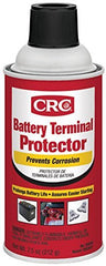 CRC spray coating applied to battery terminal preventing corrosion