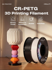Creality PETG surface close-up showing glossy texture and sharp detail for polished prints
