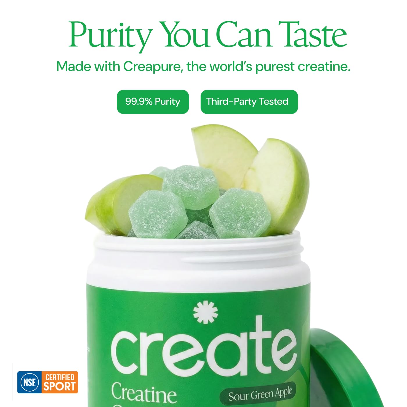 Create gummies in gym bag showing portability and travel-ready convenience