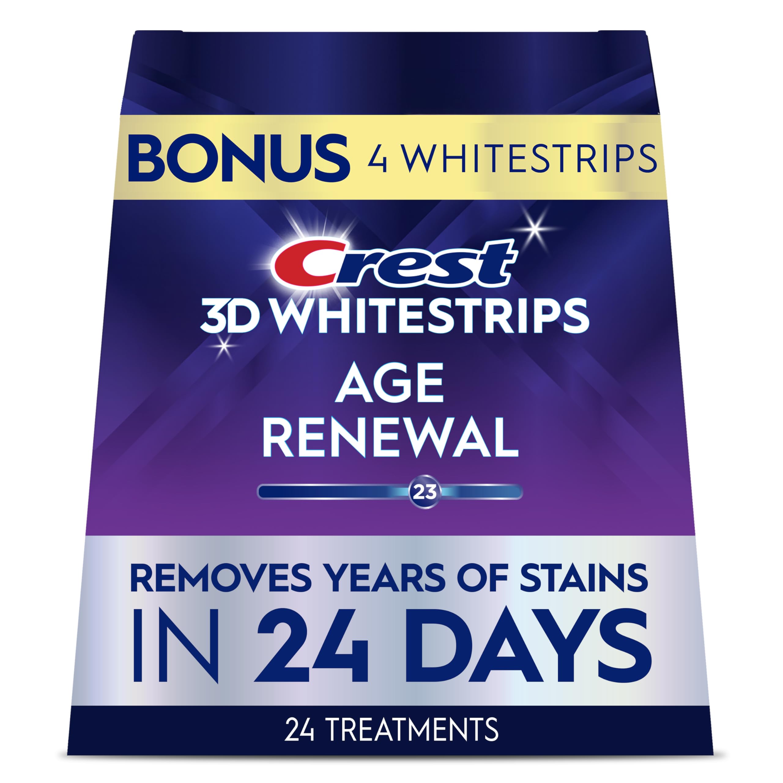 Crest 3D Whitestrips lifestyle smile after treatment showing brighter smile outcome