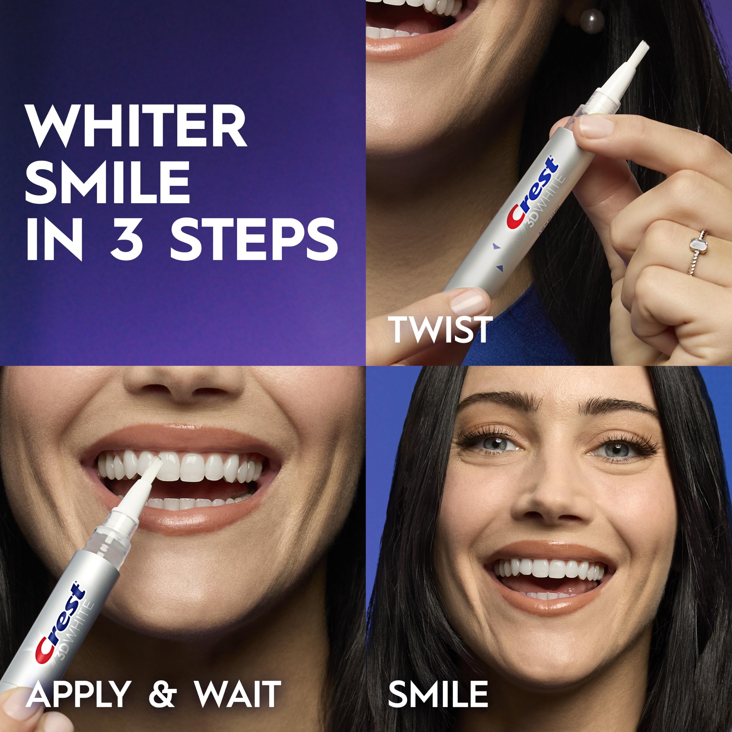 Swirl of Crest whitening gel texture highlighting smooth, easy-to-spread formula