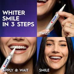 Swirl of Crest whitening gel texture highlighting smooth, easy-to-spread formula