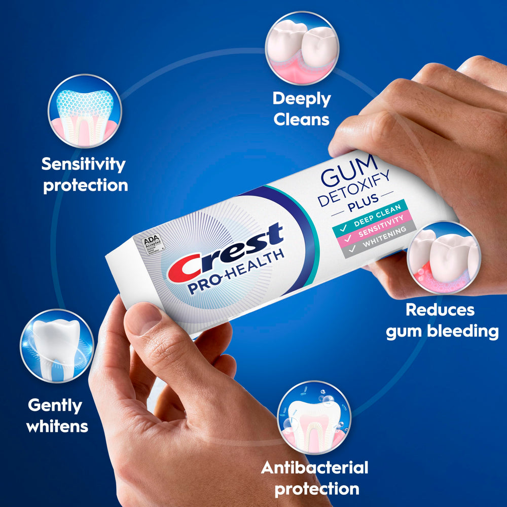 Activated foam texture from Crest Gum Detoxify demonstrating gumline coverage