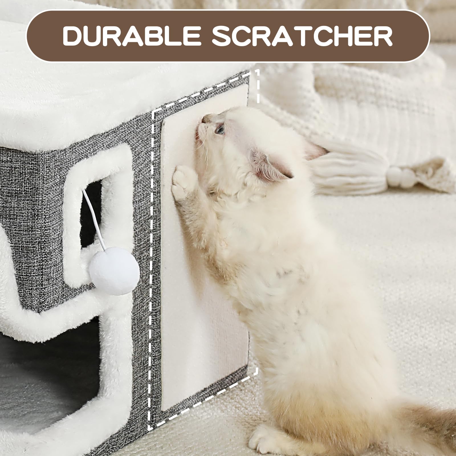 Crispedia in modern living room lifestyle shot blending stylish design with pet-friendly function